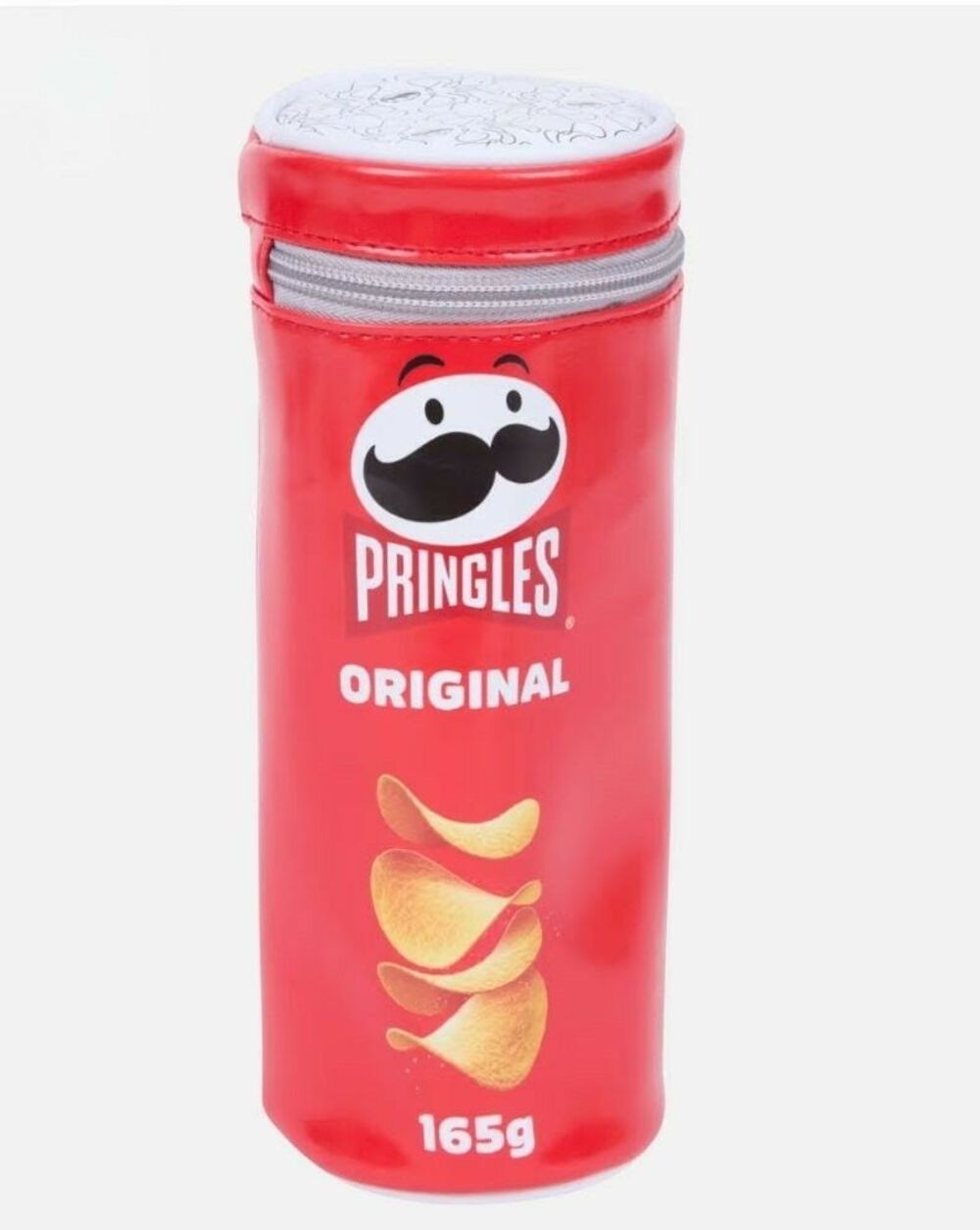 Pringles original Red Can Shaped Pencil Case 8.5"